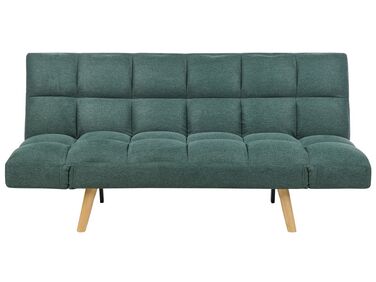 Canapé-lit 3 places en tissu vert INGARO