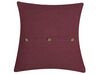 Cushion Striped 45 x 45 cm Red CAMPANULA_794032