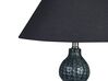 Bordslampa i keramik mörkblå och svart MATINA_849295