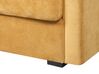 Velvet Sofa Bed with Storage Yellow EKSJO_848905