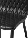Sada 2 jedálenských stoličiek z umelej kože čierna MONTANA_692918