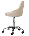 Velvet Desk Chair Beige PARRISH_732464