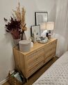 Rattan 6 Drawer Chest Light Wood PEROTE_901529