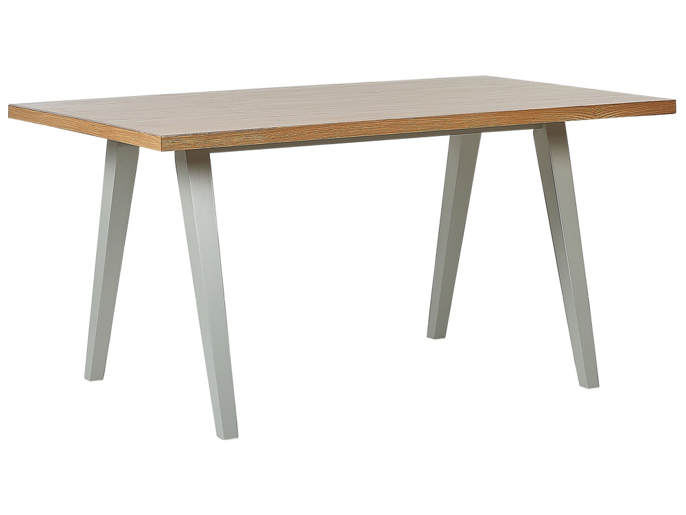 Table à manger ronde ⌀ 90 cm bois clair / support noir BOCA 