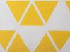 Conjunto de 2 cojines de poliéster amarillo/blanco 45 x 45 cm PANSY_770964