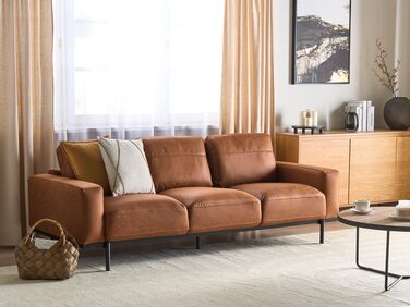 3-seters sofa stoff brun SOVIK