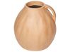 Dekoratívna terakotová váza 27 cm béžová PERAK_893600
