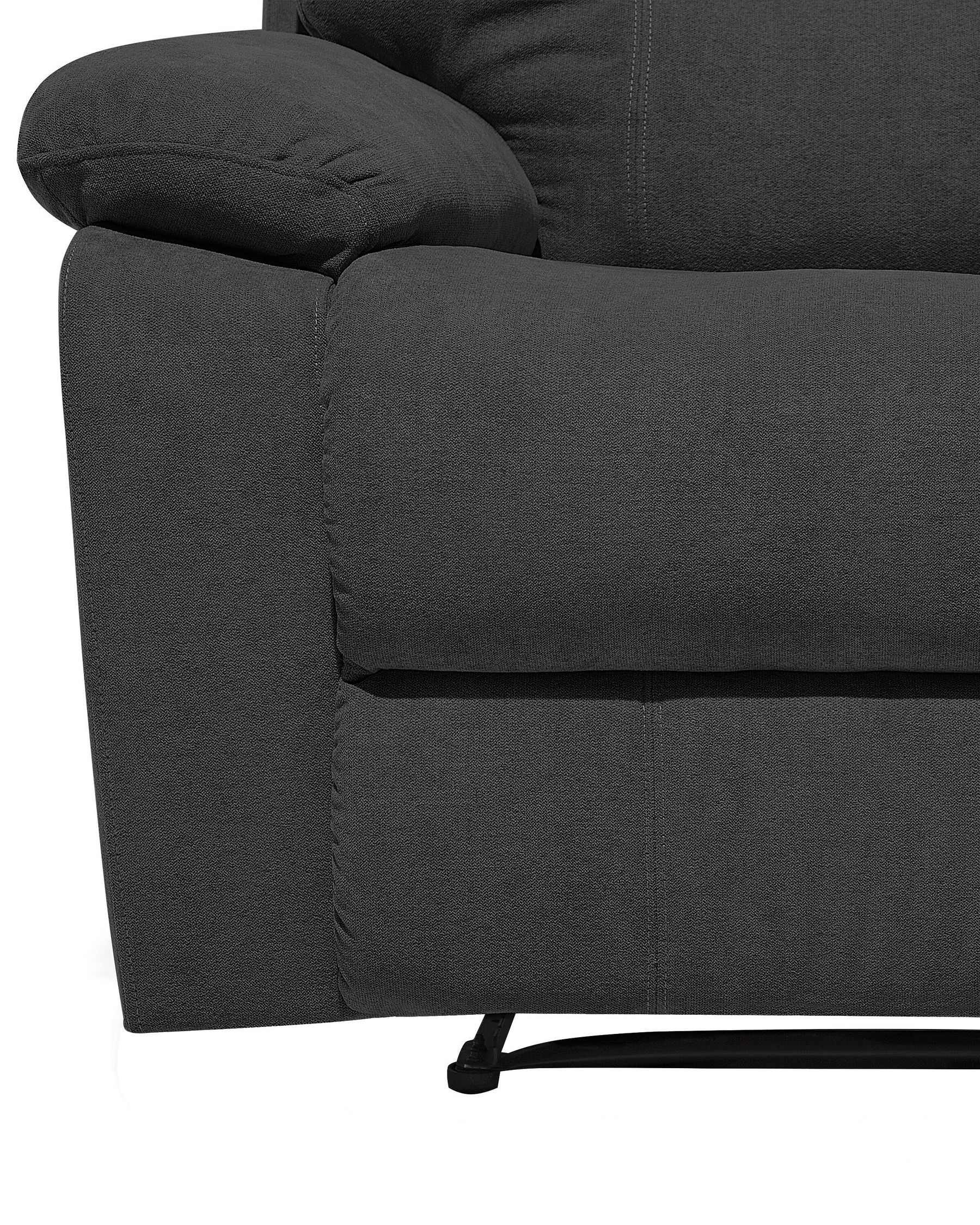 Fabric Recliner Chair Grey BERGEN Beliani.co.uk