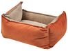 Obojstranná posteľ pre psa 50 x 35 cm oranžová/béžová IZMIR_826612