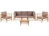 5 Seater Bamboo Garden Sofa Set Taupe CERRETO_908817