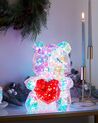 Dekoration Smart LED mehrfarbig Teddybär mit App-Steuerung 30 cm RIGEL_887521