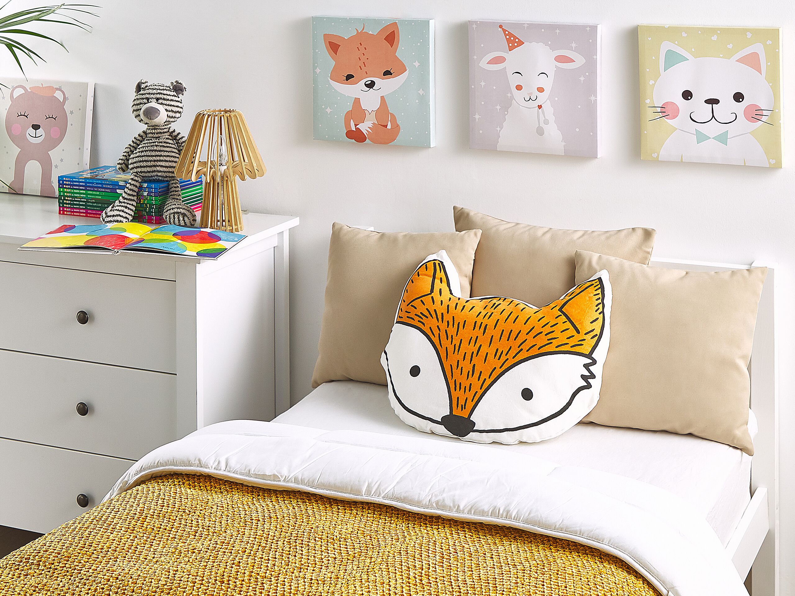 Almofada decorativa de raposa laranja 50 x 40 cm VADODARA