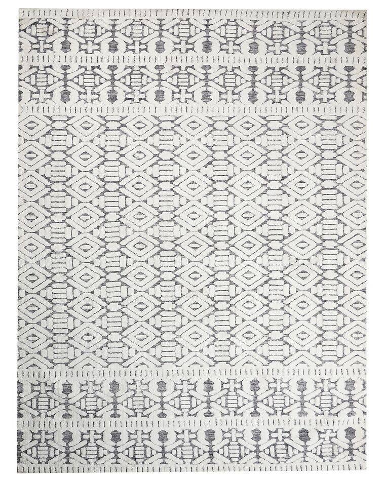 Tappeto bianco e grigio 300 x 400 cm SIBI_883788