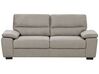 Conjunto de sofás com 5 lugares em tecido castanho claro VOGAR_901208