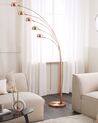 5 Light Metal Floor Lamp Copper FLINDERS_820145