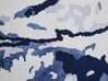 Krátkovlasý bílý koberec s abstraktním modrým vzorem 160x230 cm IZMIT_716392