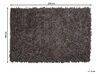 Teppich braun 160 x 230 cm Leder Shaggy MUT_673040