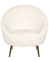Velvet Accent Chair White LANGA_897259