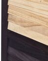 Wooden Folding 4 Panel Room Divider 170 x 164 cm Light Wood BRENNERBAD_874069