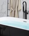 Badewanne freistehend schwarz-weiß oval 170 x 72 cm HAVANA_857682