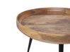 Konferenčný stolík svetlé mangové drevo/čierna EDNA_891332