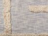 Decke Baumwolle grau / beige 130 x 180 cm abstraktes Muster HOSPET_829277