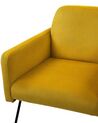 Fotel welurowy żółty NARKEN_761684