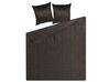 Embossed Bedspread and Cushions Set 200 x 220 cm Brown RAYEN_822068