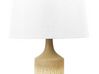 Bordlampe beige/grå keramik CALVAS_843214
