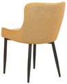 Spisebordsstol gul stof sæt af 2 EVERLY_881887