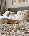 2 bawełniane poduszki w abstrakcyjny wzór 45 x 45 cm beżowe PLEIONE_872914