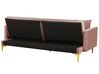Velvet Sofa Bed Pink LUCAN_810452
