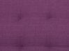 Otomana de poliéster violeta/plateado ABERDEEN II_736805