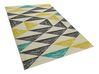 Tapis 200 x 140 cm motif triangulaire multicolore KALEN_798365