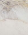 Pelle di pecora bianco e grigio ULURU_807705