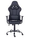 Chaise de gamer en cuir PU noir avec LED GLEAM_852103