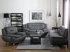 Faux Leather Living Room Set Grey LEIRA_796934