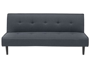 Sofá-cama de 3 lugares em tecido cinzento escuro VISBY