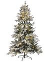 Snowy Christmas Tree Pre-Lit 180 cm White MIETTE_832255