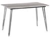 Jedálenský stôl 120 x 70 cm mramorový efekt/strieborná GREYTON_821698