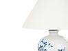 Lampa stołowa porcelanowa biało-niebieska MAGROS_882980