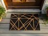 Coir Doormat Geometric Pattern Black KISOKOMA_904965
