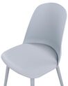 Conjunto de dos sillas de comedor azul claro FOMBY_904198