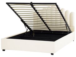 Parisänky sametti säilytystila luonnonvalkoinen 160 x 200 cm VINCENNES