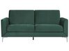 3 Seater Velvet Sofa Green FENES_730354