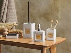 Kylpyhuonesetti 4 osaa keraaminen beige KOUROU