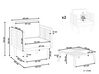 Akácfa fotel kétdarabos szettben dohányzóasztallal BARATTI_830640