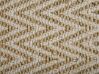 Teppich beige 50 x 80 cm ZickZack-Muster Kurzflor zweiseitig AFRIN_791028
