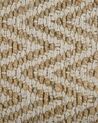 Teppich beige 50 x 80 cm ZickZack-Muster Kurzflor zweiseitig AFRIN_791028