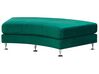 Sofa półokrągła 7-osobowa modułowa welurowa zielona ROTUNDE_793591